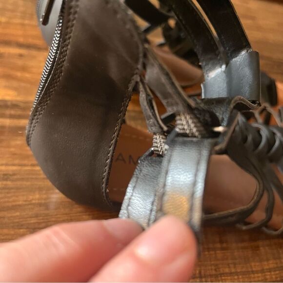 Rampage Ram-Santorini Gladiator Open Toe Sandal with Zipper and Buckle Size 9M - Picture 7 of 16